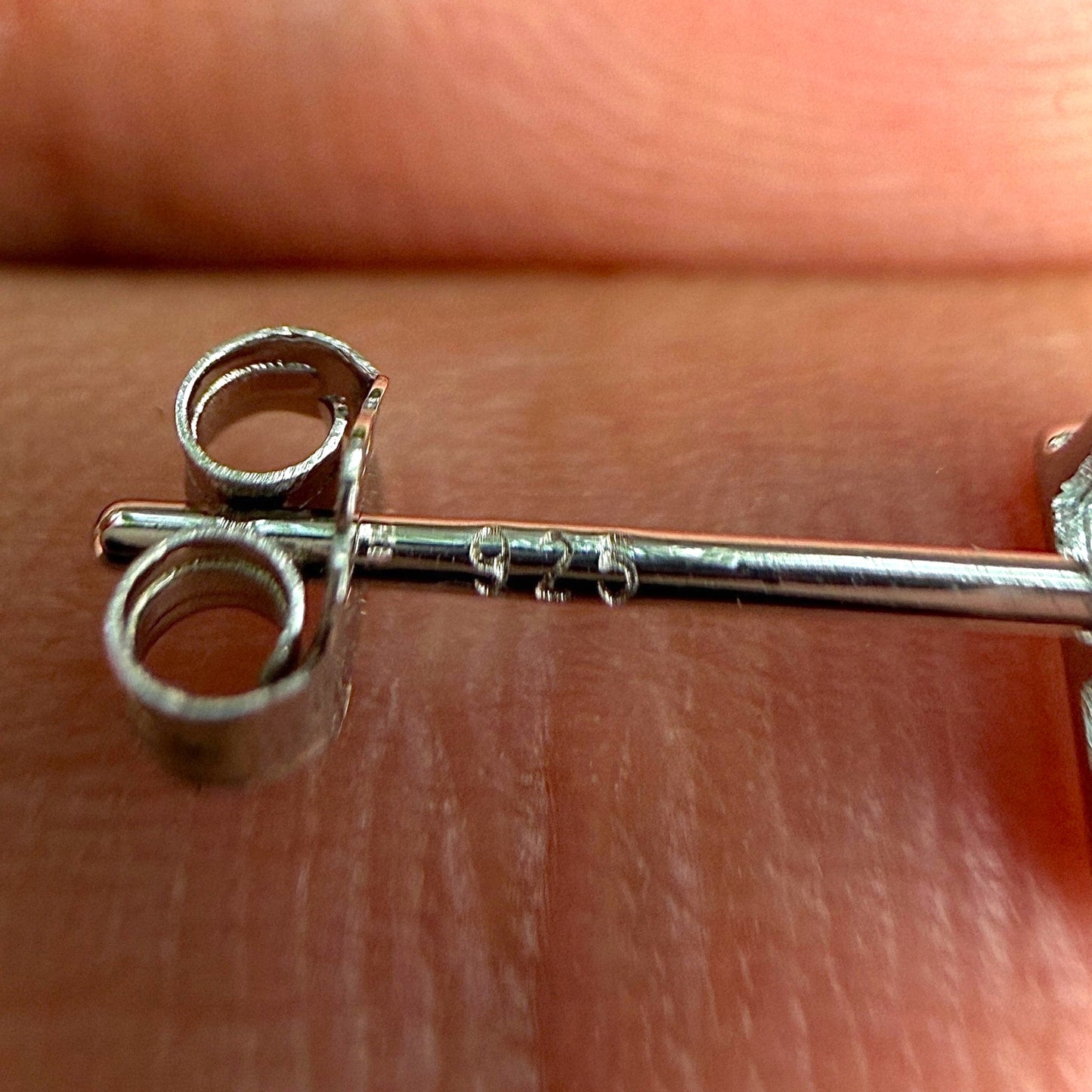 Aquamarine Stud Earrings 5mm 925 Sterling Silver Princess Cut