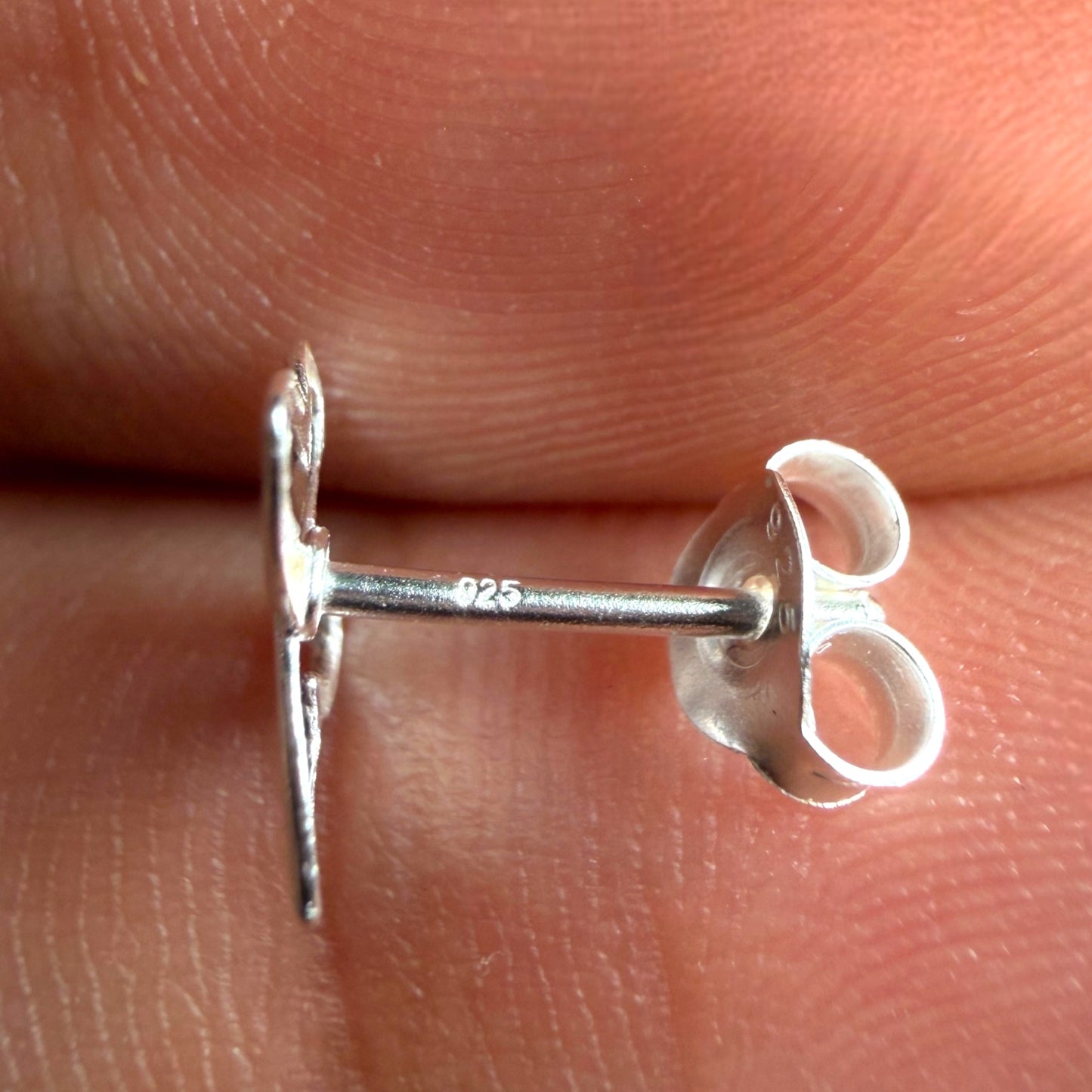 Butterfly Stud Earrings, 925 Sterling Silver Hypoallergenic Studs