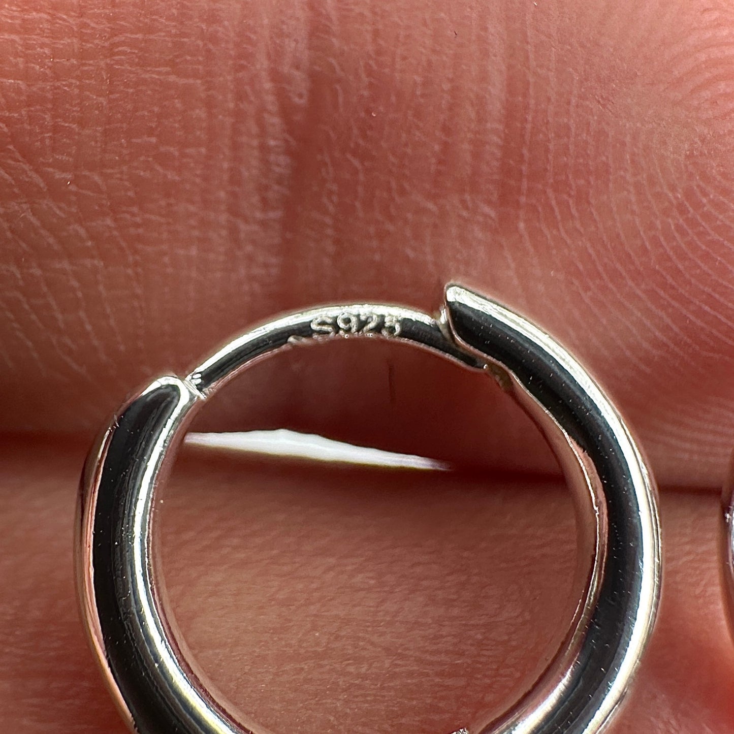Sterling Silver Teardrop Hoop Earrings 925 Huggie Drops