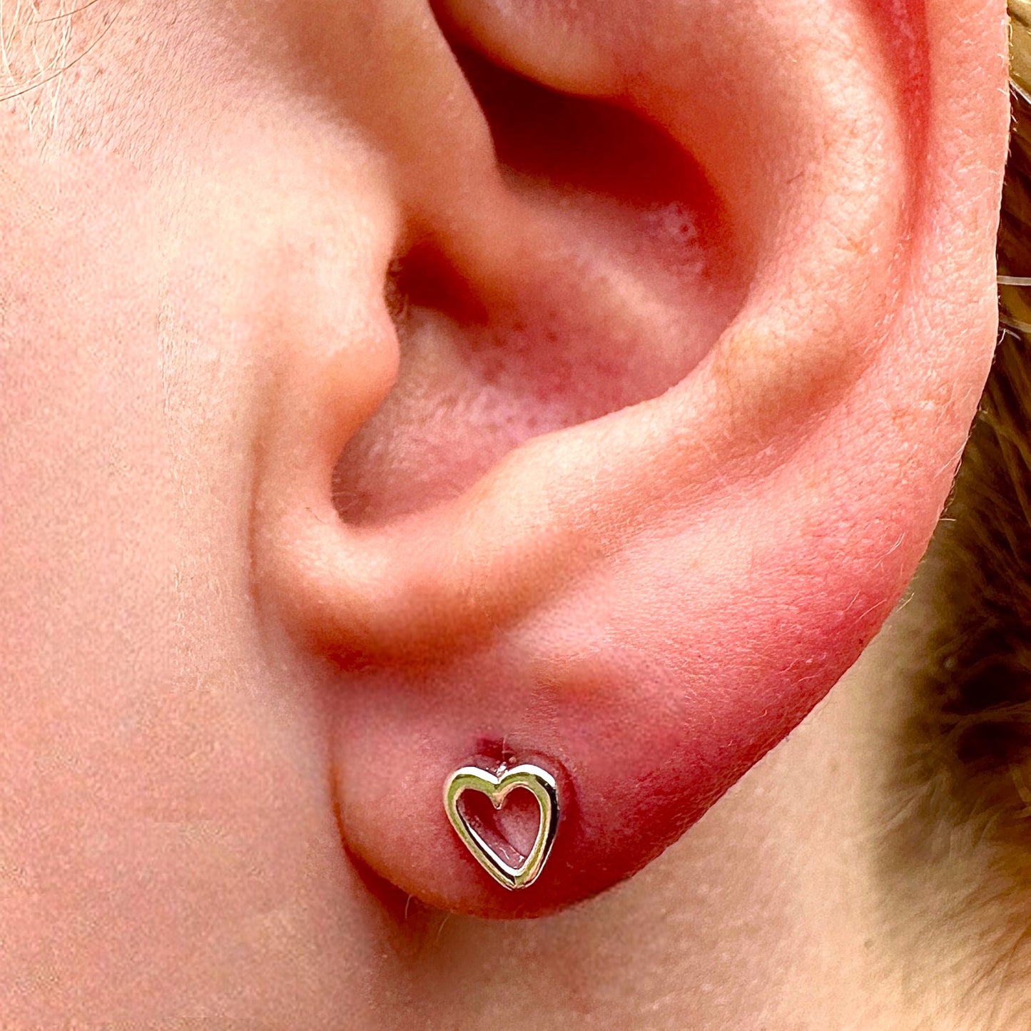 925 Sterling Silver Heart Stud Earrings 5mm Tiny Minimalist Heart Studs