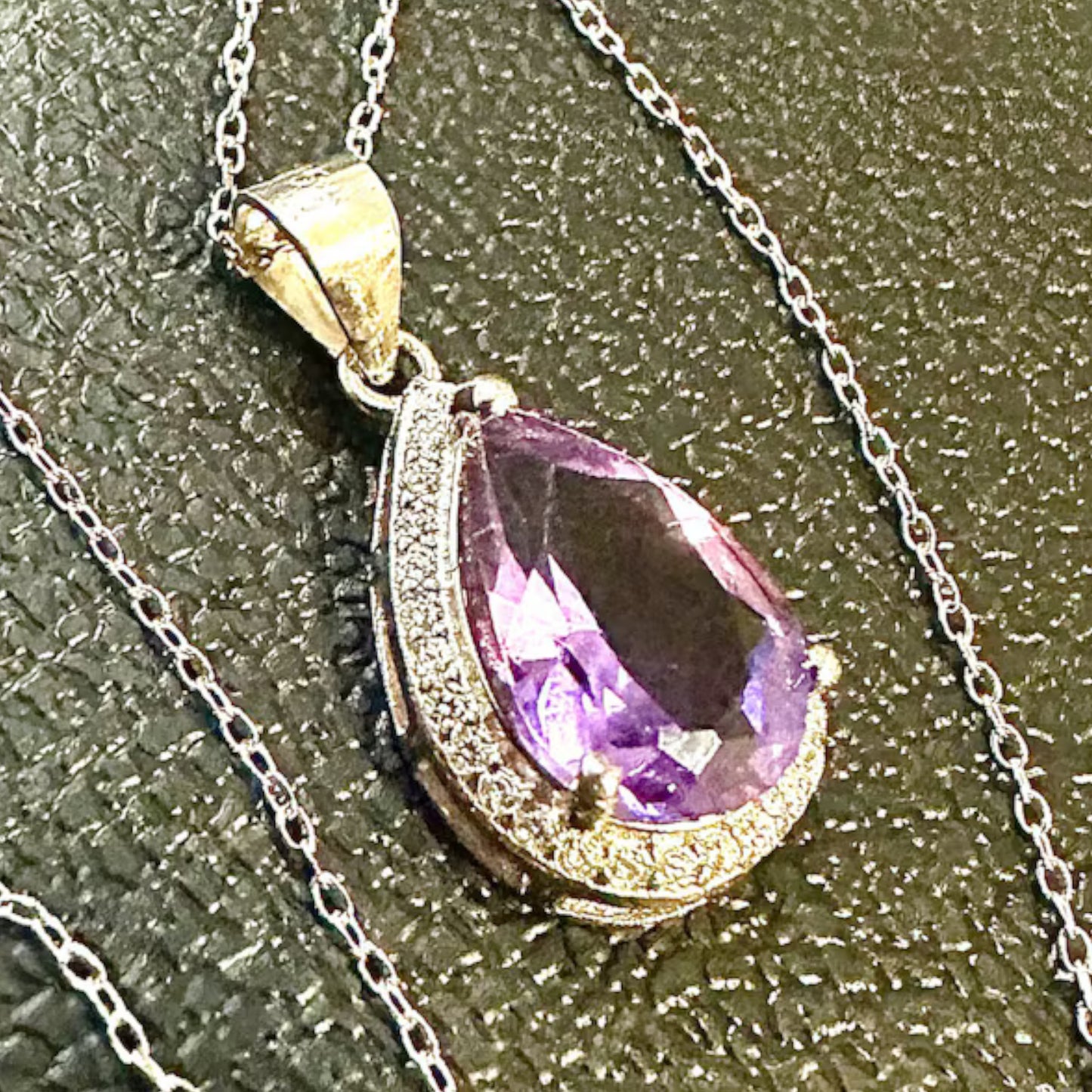 Pear Cut 4.00 CTTW Purple Amethyst 925 Sterling Silver Pendant Necklace for Women - leoshopdeals