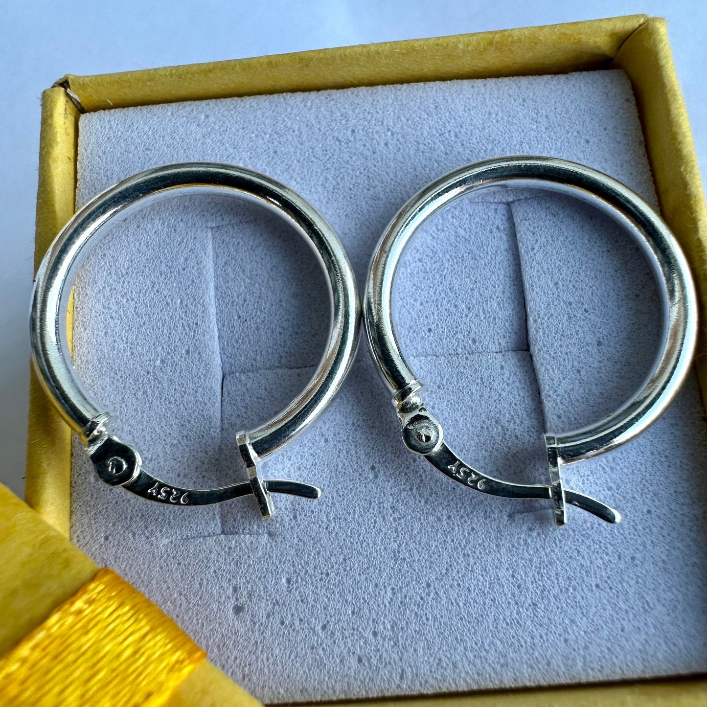 18mm Sterling Silver Hoops, 925 Sterling Silver Hoop Earrings, Round Hoop Earrings, Pierced Earrings, Sterling Silver Earrings Hoops, Unisex - leoshopdeals