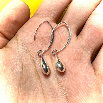 Earrings Dangle Silver Cute, Dangle Earrings Women Sterling Silver 925, Teardrop Earrings Dangle, Drop Earrings, Dangle Earrings Women - leoshopdeals