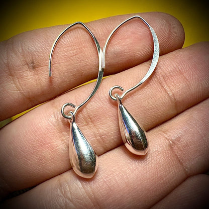 Earrings Dangle Silver Cute, Dangle Earrings Women Sterling Silver 925, Teardrop Earrings Dangle, Drop Earrings, Dangle Earrings Women - leoshopdeals