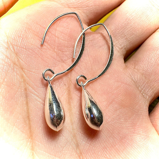 Earrings Dangle Silver Cute, Dangle Earrings Women Sterling Silver 925, Teardrop Earrings Dangle, Drop Earrings, Dangle Earrings Women - leoshopdeals