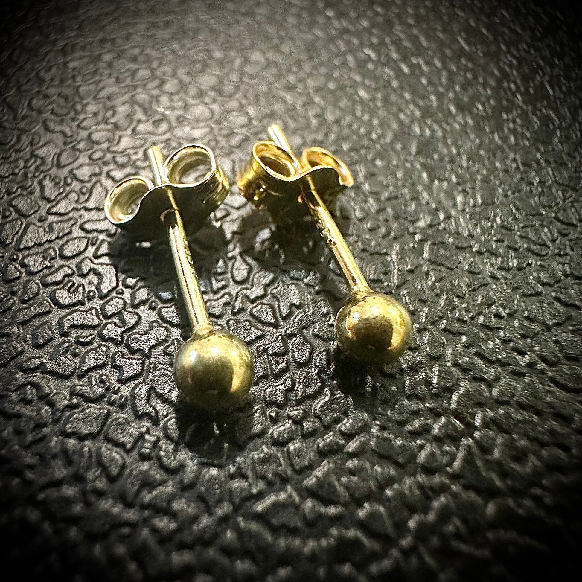 Ball Stud Earrings for Women, 3MM Ball Earrings 14K Gold Plated, Stud Earrings for Women Sterling Silver 925, Earrings Studs Gold Plated - leoshopdeals