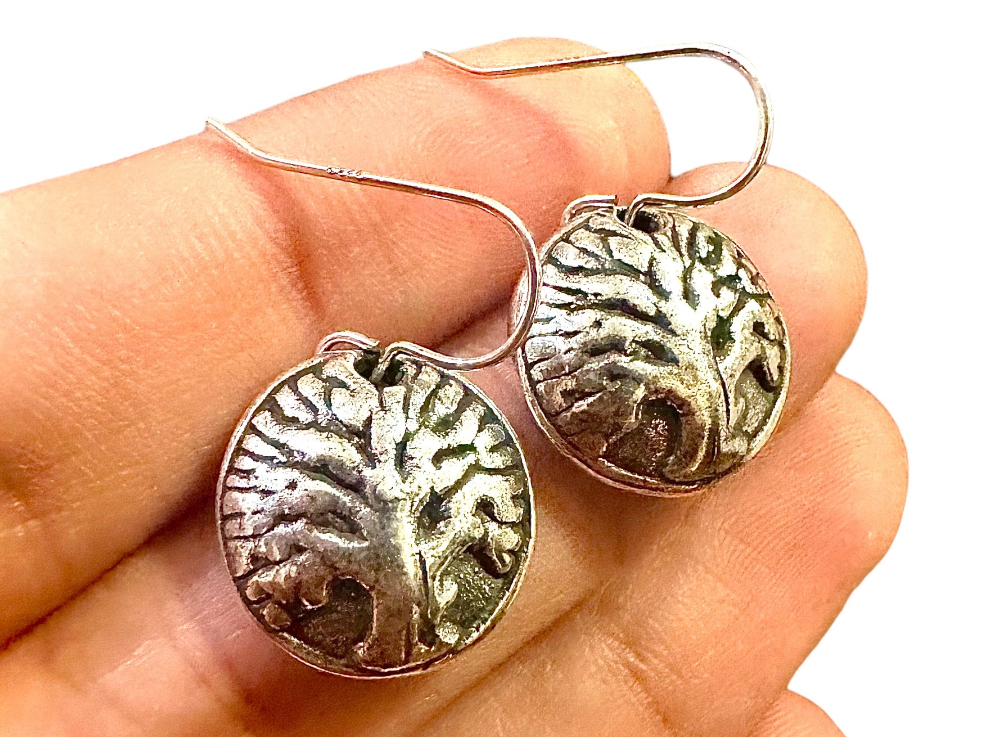 Tree of Life Earrings, 925 Sterling Silver Earrings, Tree of Life, Dangle and Drop Earrings, Unique Earrings, Earrings for Women Gift - leoshopdeals