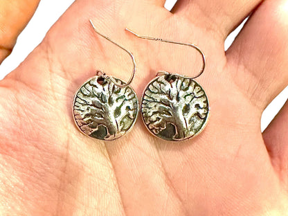 Tree of Life Earrings, 925 Sterling Silver Earrings, Tree of Life, Dangle and Drop Earrings, Unique Earrings, Earrings for Women Gift - leoshopdeals