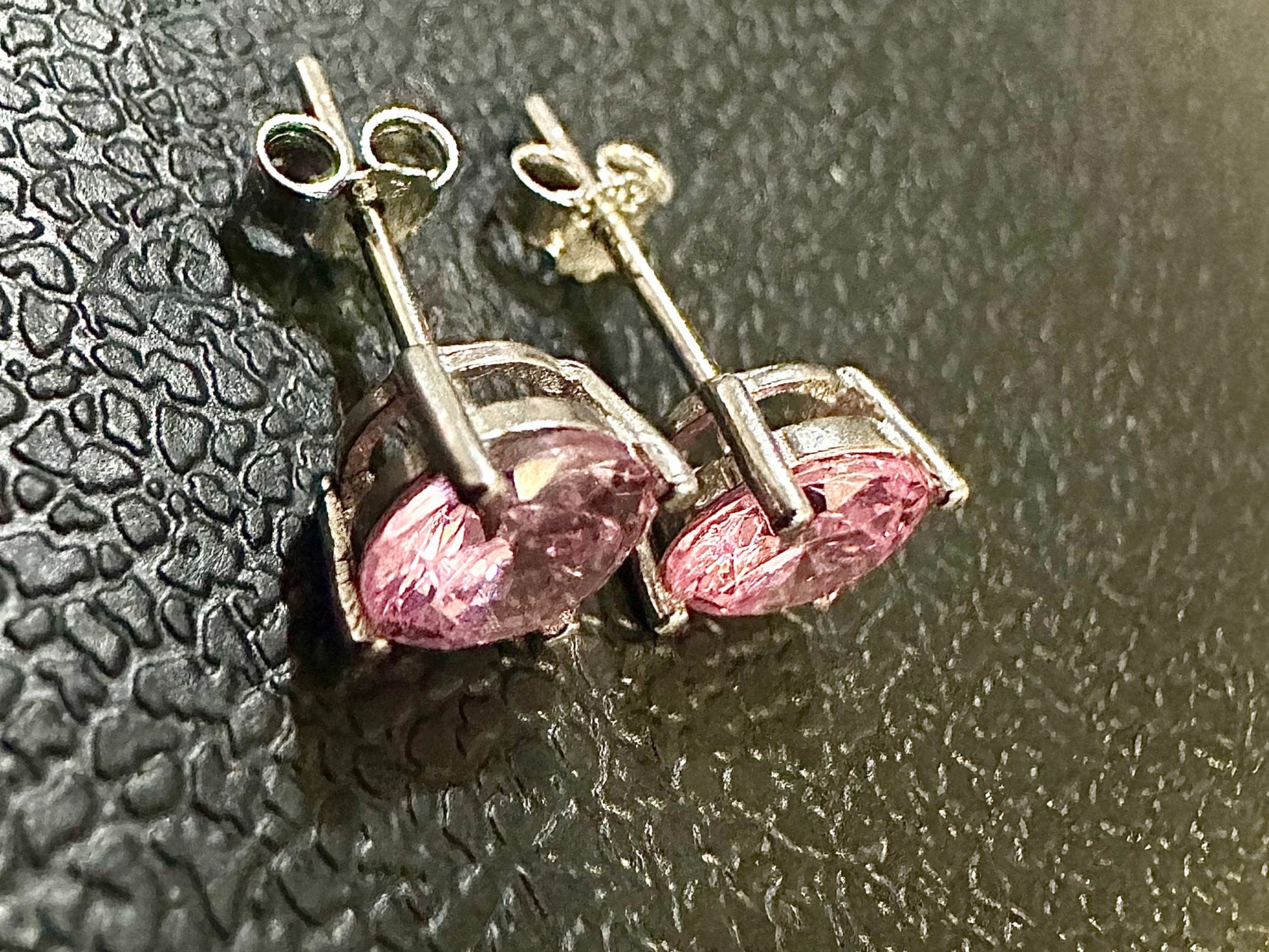 6mm Round Cut Pink Tourmaline Earrings, 925 Sterling Silver Earrings for Women, Pink Earrings, Silver Stud Earrings, Earrings Studs, Gift - leoshopdeals