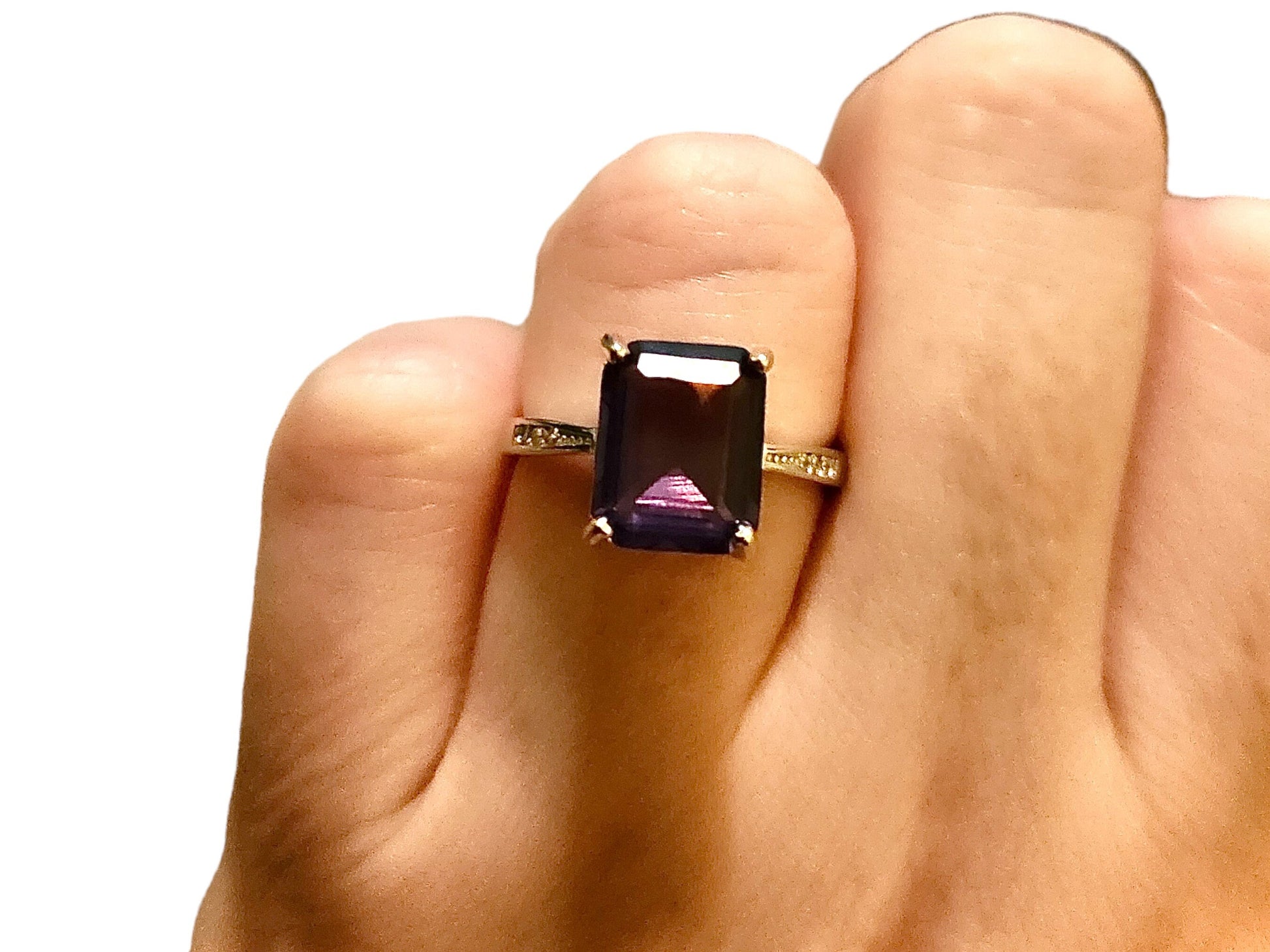 Purple Amethyst Ring For Women Silver Amethyst Ring Sterling Silver 925 Silver Ring Women Sterling Silver Ring Women Jewelry Amethyst Ring - leoshopdeals