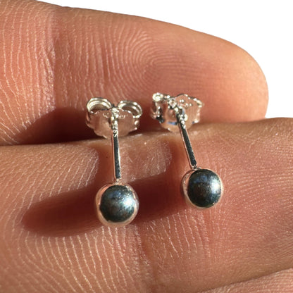 Sterling Silver Ball Stud Earrings 4mm 925 Studs