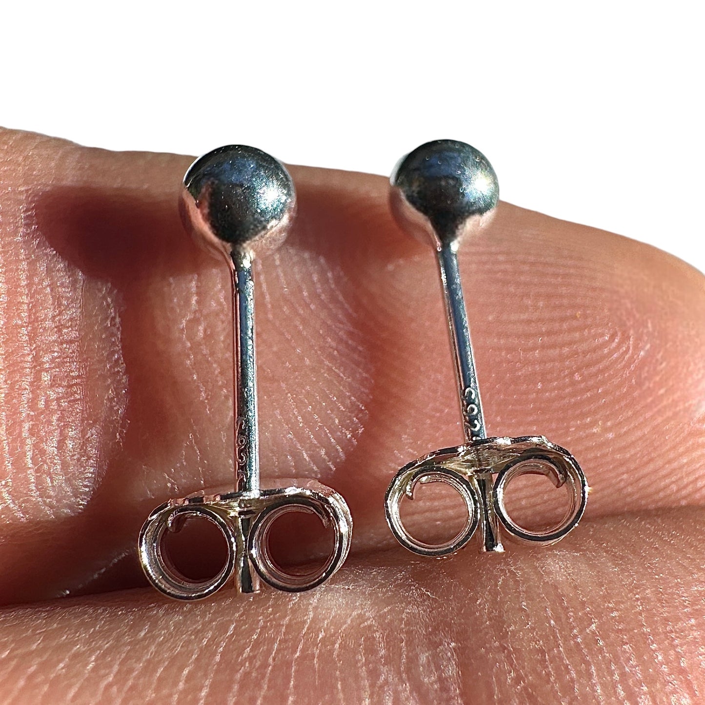Sterling Silver Ball Stud Earrings 4mm 925 Studs