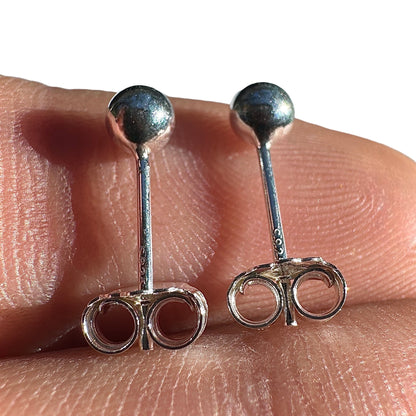 Sterling Silver Ball Stud Earrings 4mm 925 Studs