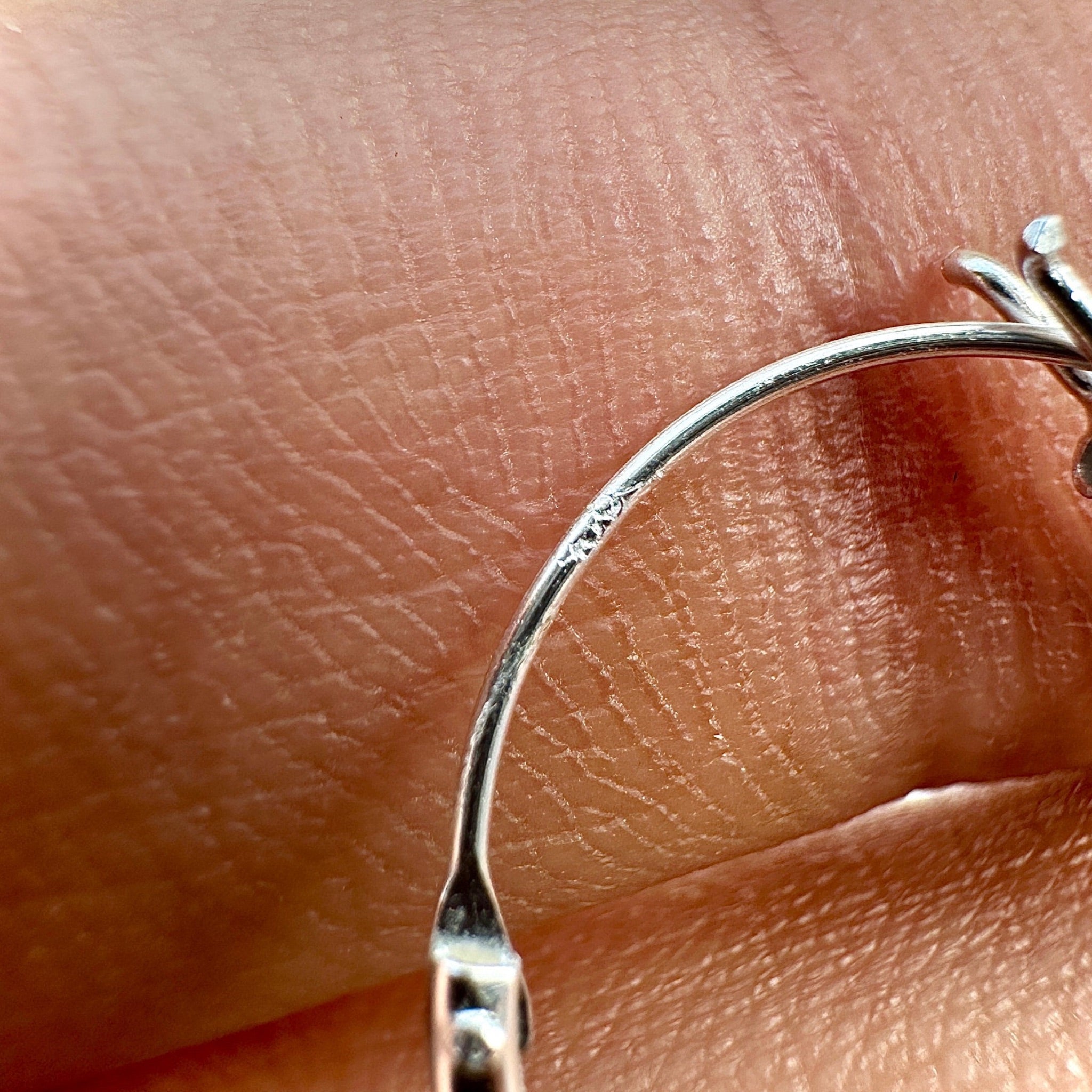 18mm 925 Sterling Silver Hoop Earrings Lightweight Hinged Hoops