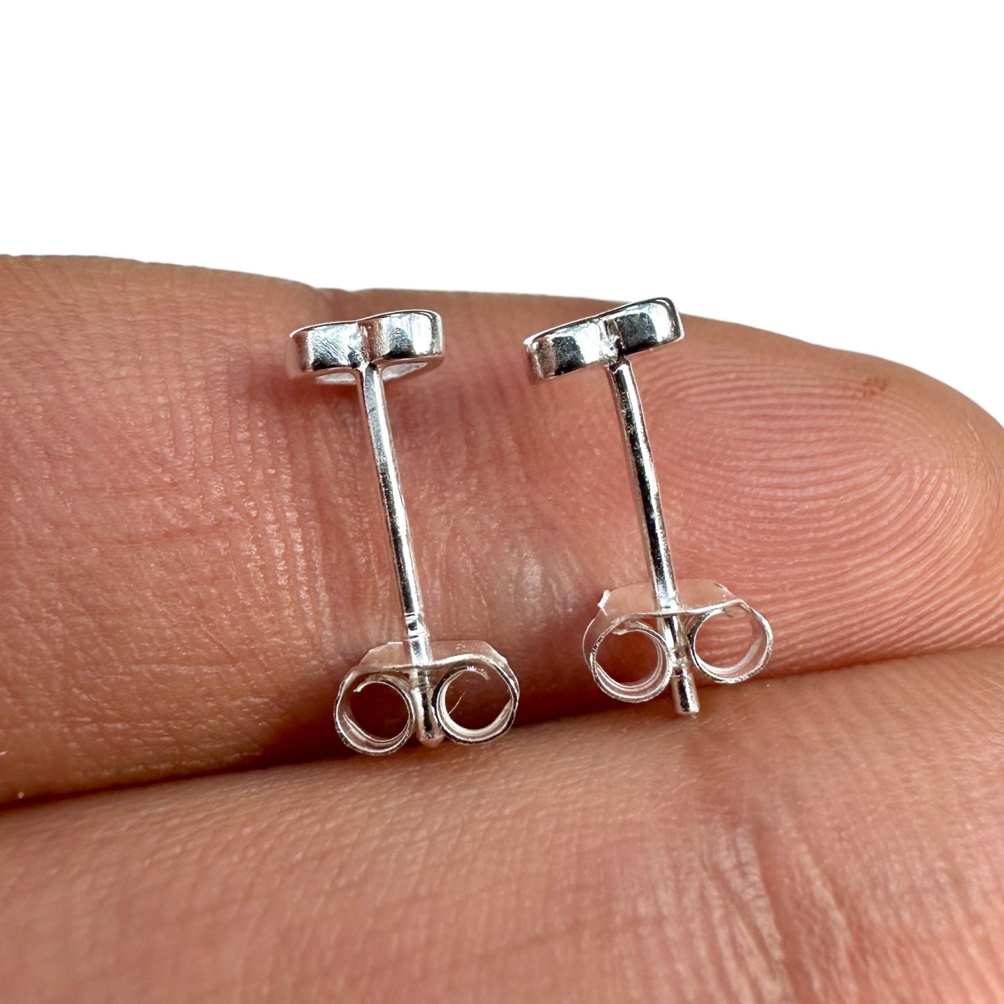 925 Sterling Silver Heart Stud Earrings 5mm Tiny Minimalist Heart Studs