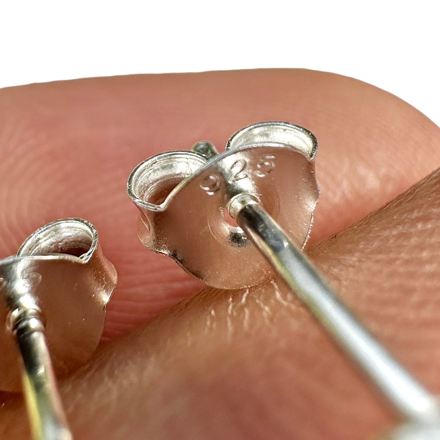 925 Sterling Silver Opal Stud Earrings 3mm Tiny Lab Opal Studs