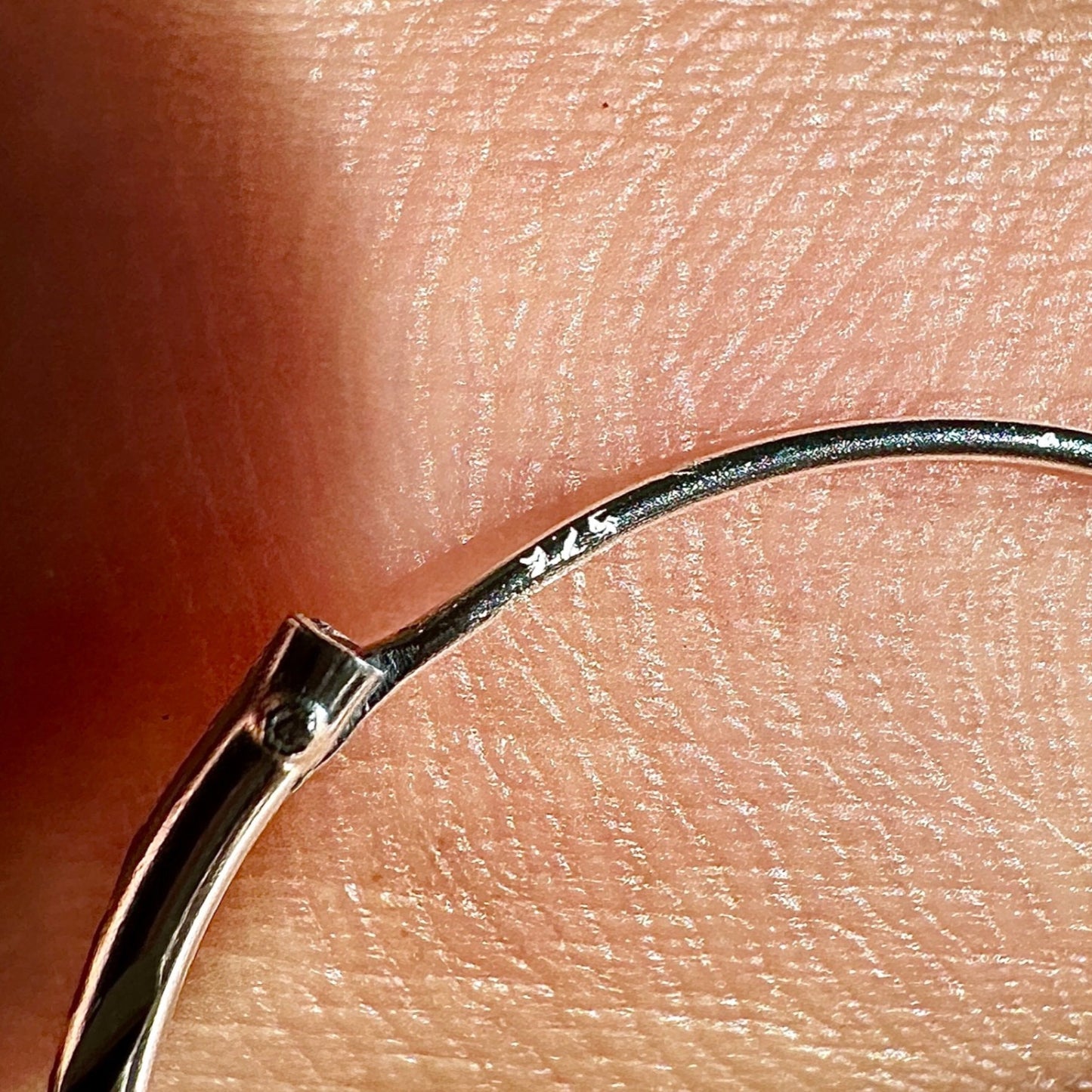 Sterling Silver Hoop Earrings 20mm Diamond Cut Small Hoops